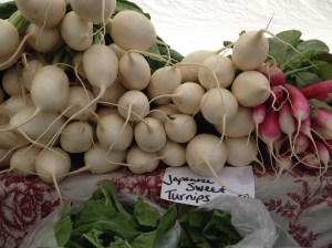 Japanese sweet turnips from a northern Michigan farmers' market.